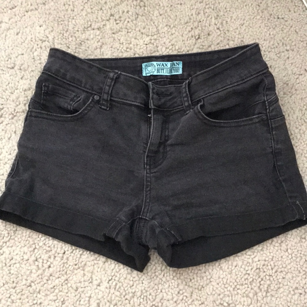 Black Jean Shorts